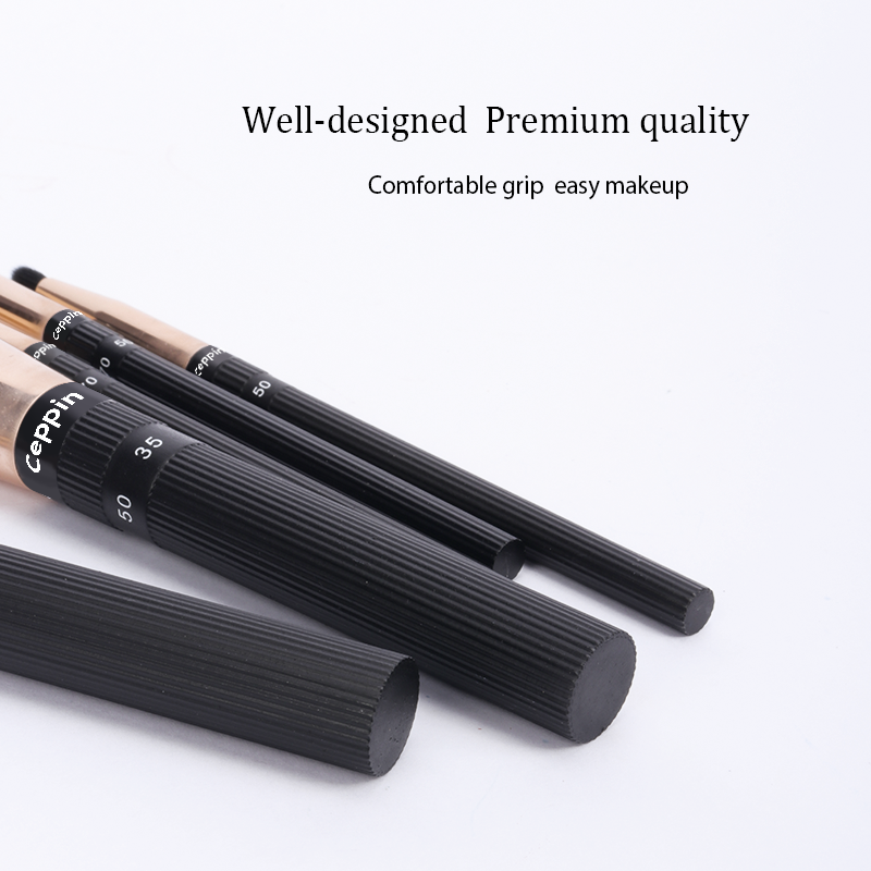 5 Pcs Premium Synthetic Makeup Brush Set