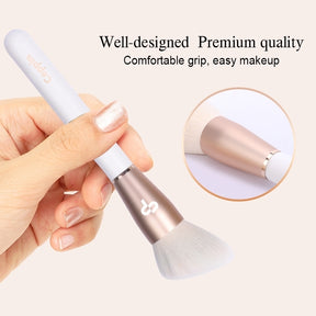 5 Pcs White Premium Synthetic Makeup Brush Set