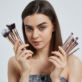 12 pcs Premium Synthetic Makeup Brushes Set-9.9